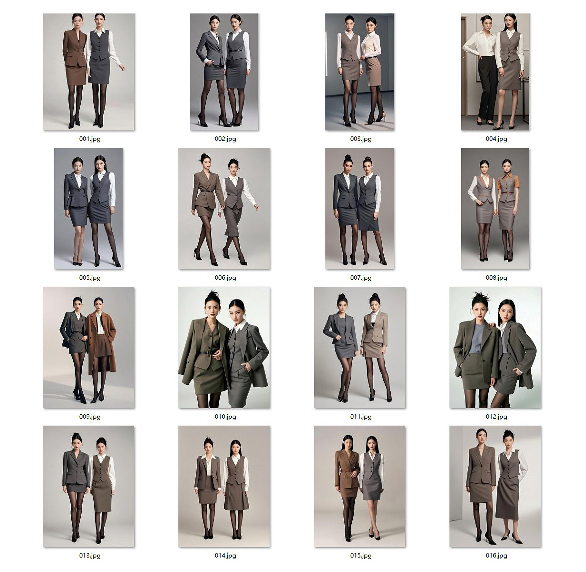 職場氛圍感穿搭指南，春秋行政通勤女職業(yè)裝電子書籍畫冊(cè)