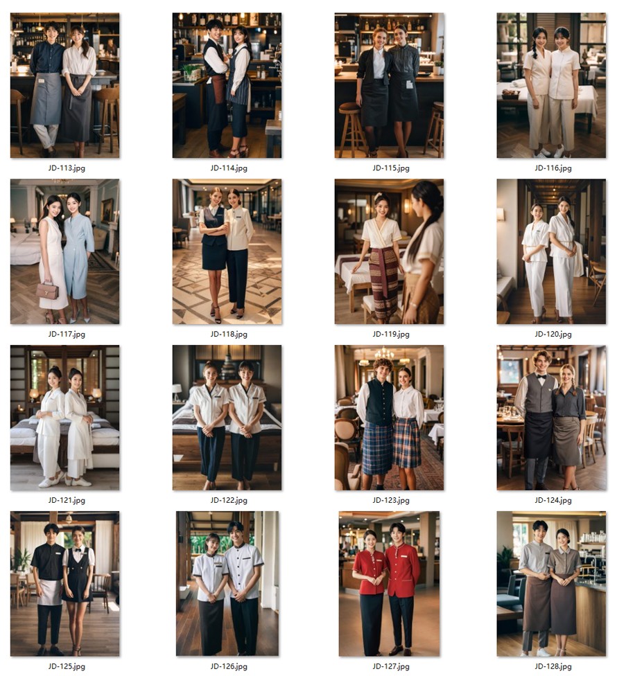 國(guó)際五星級(jí)酒店制服書(shū)籍畫(huà)冊(cè)，春秋季制服款式趨勢(shì)圖書(shū)，服裝畫(huà)冊(cè)，酒店制服設(shè)計(jì)