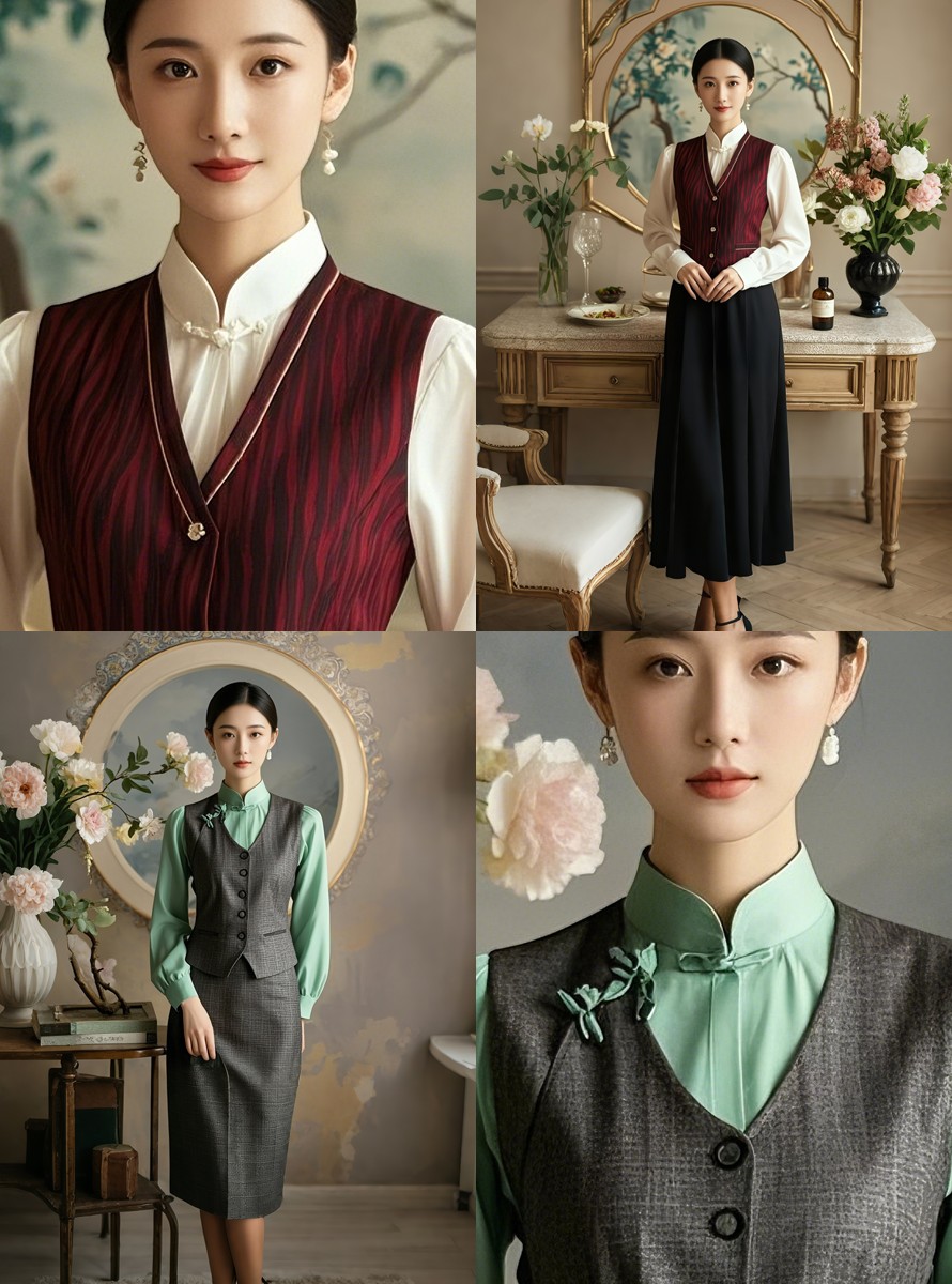 東方雅韻制服圖鑒｜國風(fēng)美學(xué)客服人員制服書籍畫冊