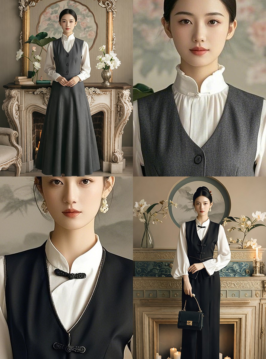 東方雅韻制服圖鑒｜國風(fēng)美學(xué)客服人員制服書籍畫冊