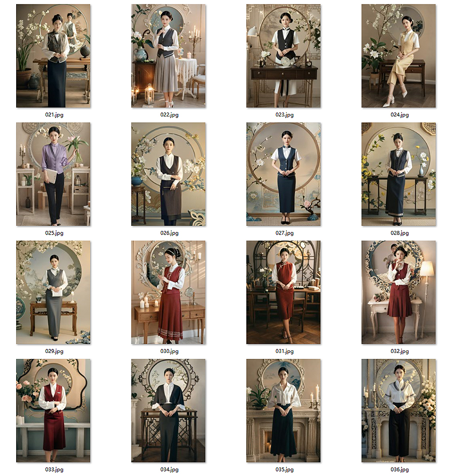 東方雅韻制服圖鑒｜國風(fēng)美學(xué)客服人員制服書籍畫冊