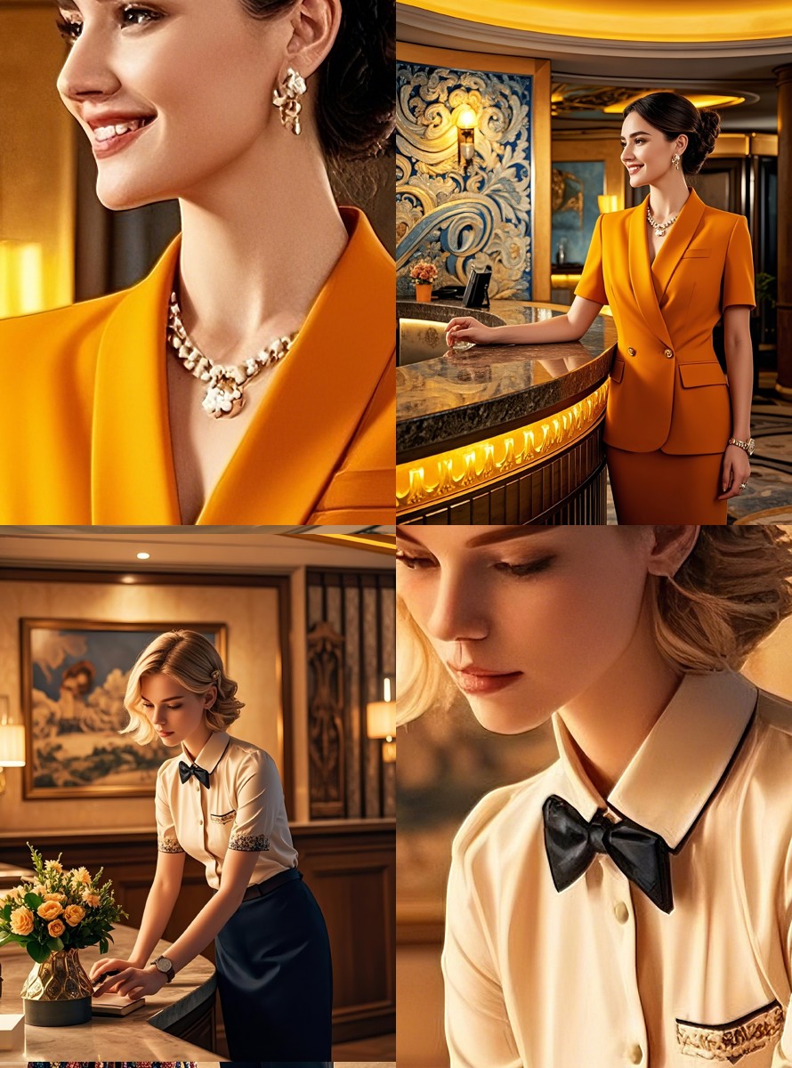 國際酒店酒店顧問經(jīng)理-前臺接待人員-高端夏季職業(yè)裝定制款