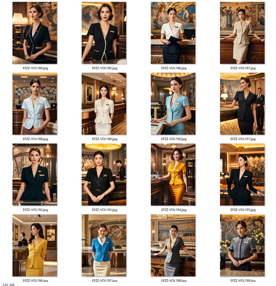 國際酒店酒店顧問經(jīng)理-前臺接待人員-高端夏季職業(yè)裝定制款