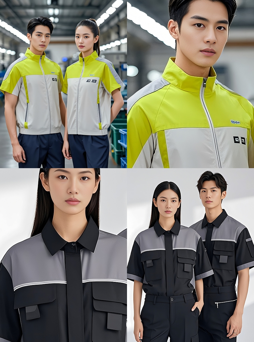 時(shí)尚款企業(yè)團(tuán)隊(duì)工作服定制款，員工制服，商務(wù)夾克，T恤襯衫工作服