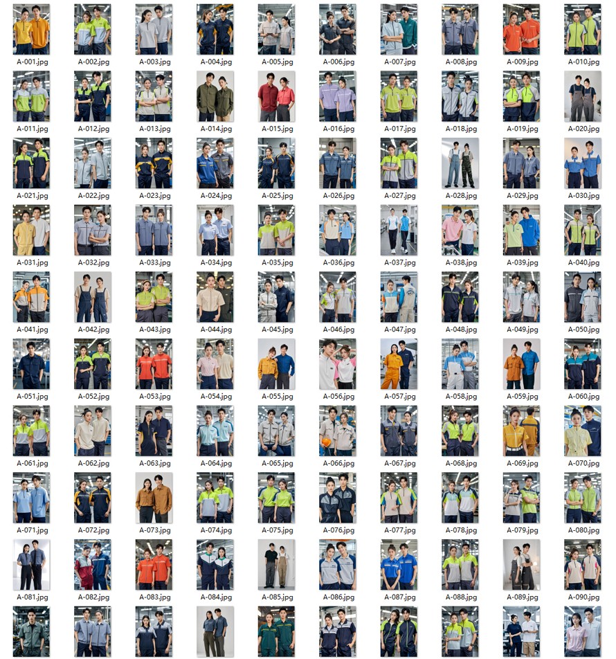 時(shí)尚款企業(yè)團(tuán)隊(duì)工作服定制款，員工制服，商務(wù)夾克，T恤襯衫工作服