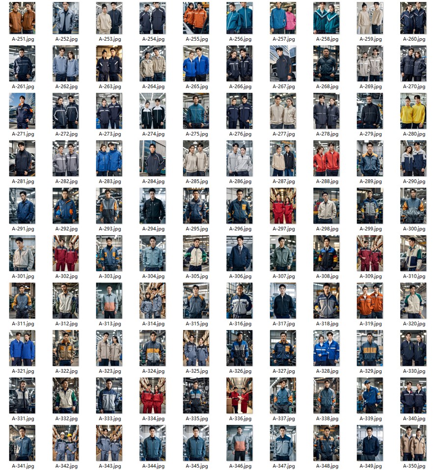 時(shí)尚款企業(yè)團(tuán)隊(duì)工作服定制款，員工制服，商務(wù)夾克，T恤襯衫工作服