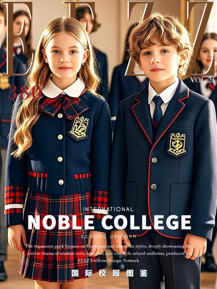 打造校園時尚標(biāo)桿，國際學(xué)校校服定制款式圖資料片