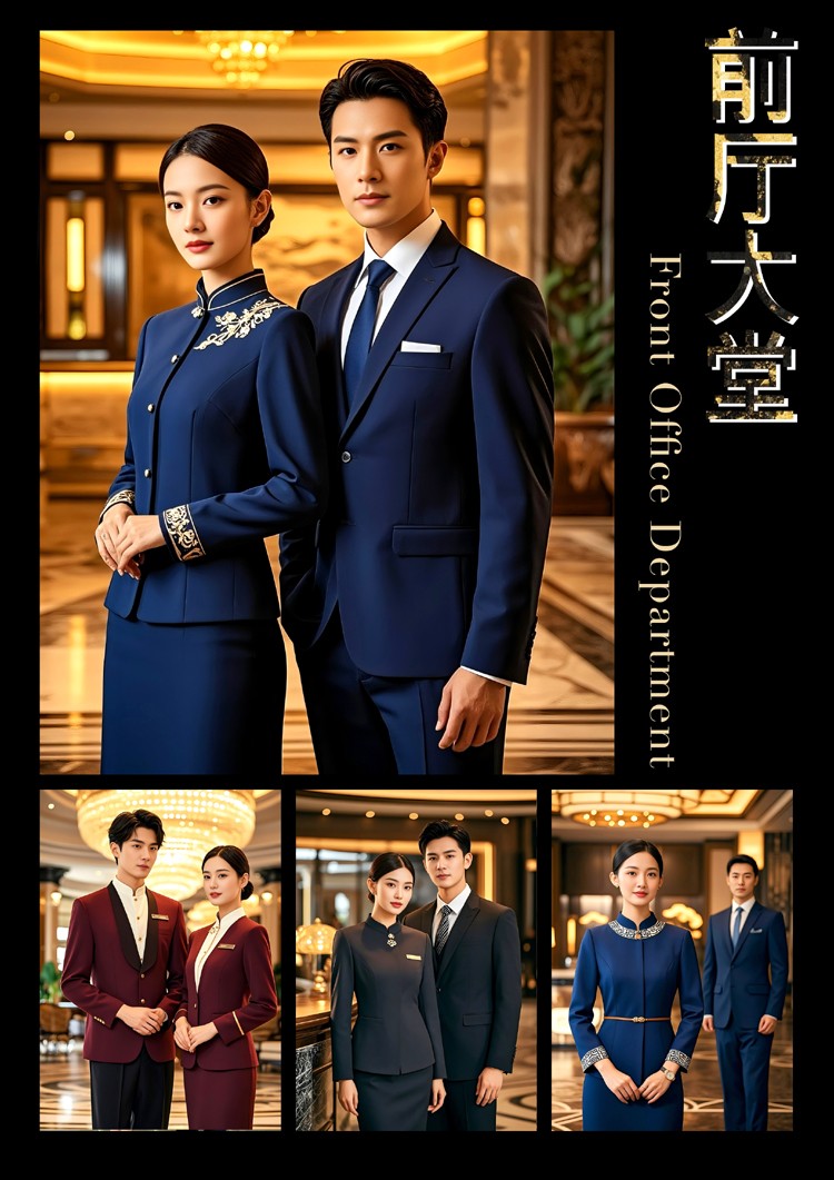 EFZZ國際酒店秋冬制服，酒店人工作服定制圖