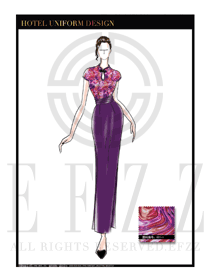 原創(chuàng)手繪中餐廳領(lǐng)班制服設(shè)計(jì)圖127