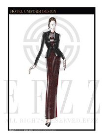 酒店餐廳領(lǐng)班制服設(shè)計(jì)圖132