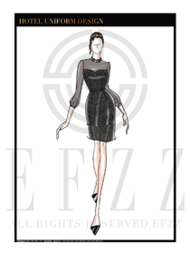 酒店中餐廳女領(lǐng)班制服設(shè)計(jì)圖134