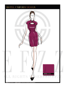 星級酒店中餐廳女領(lǐng)班制服設(shè)計圖141