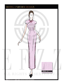 原創(chuàng)手繪中餐廳領(lǐng)班制服設(shè)計(jì)圖143