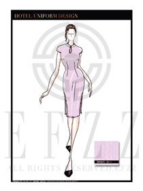 星級酒店中餐廳女領(lǐng)班制服設(shè)計圖144