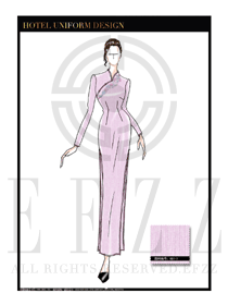 星級酒店中餐廳女領(lǐng)班制服設(shè)計(jì)圖147