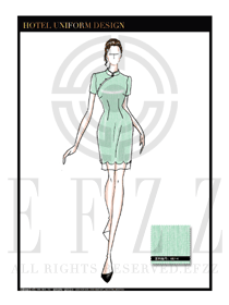 星級(jí)酒店中餐廳女領(lǐng)班制服設(shè)計(jì)圖150