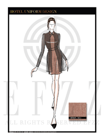 原創(chuàng)手繪中餐廳領(lǐng)班制服設(shè)計(jì)圖158