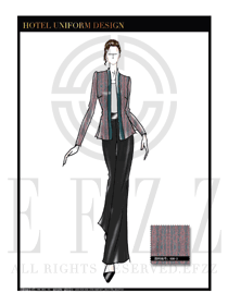 原創(chuàng)手繪中餐廳領(lǐng)班制服設(shè)計(jì)圖162