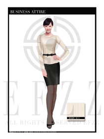 女時(shí)尚OL職業(yè)裝設(shè)計(jì)圖1081