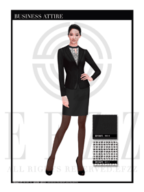 女時尚OL職業(yè)裝設(shè)計圖1084