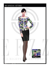 女時尚OL職業(yè)裝設計圖1085