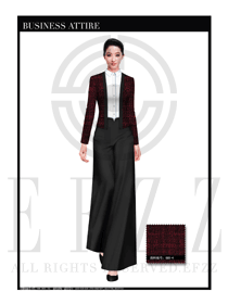 女時尚OL職業(yè)裝設(shè)計圖1087