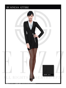 女時(shí)尚OL職業(yè)裝設(shè)計(jì)圖1090