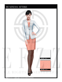 女時尚OL職業(yè)裝設(shè)計圖1092