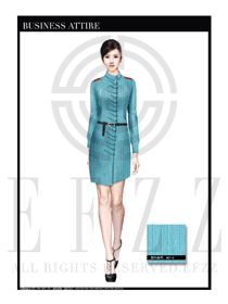 女時尚OL職業(yè)裝設計圖1098
