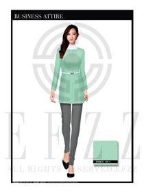 女時(shí)尚OL職業(yè)裝設(shè)計(jì)圖1137