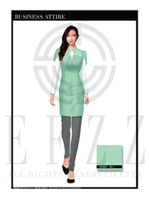 女時(shí)尚OL職業(yè)裝設(shè)計(jì)圖1140