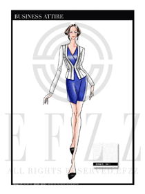 女時(shí)尚OL職業(yè)裝設(shè)計(jì)圖1149