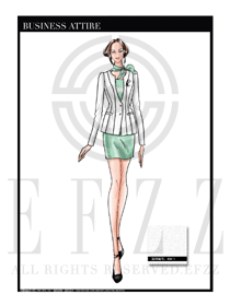 女時尚OL職業(yè)裝設(shè)計圖1153