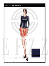 女時尚OL職業(yè)裝設計圖1155