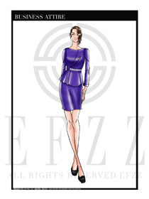 女時尚OL職業(yè)裝設(shè)計圖1162