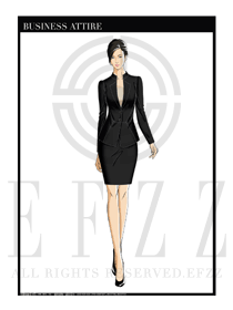 女時(shí)尚OL職業(yè)裝設(shè)計(jì)圖1163