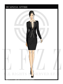 女時尚OL職業(yè)裝設(shè)計圖1165