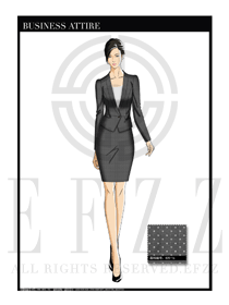 女時(shí)尚OL職業(yè)裝設(shè)計(jì)圖1169