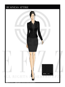 女時(shí)尚OL職業(yè)裝設(shè)計(jì)圖1171
