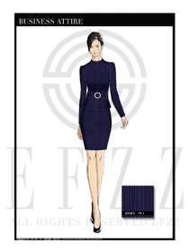 女時(shí)尚OL職業(yè)裝設(shè)計(jì)圖1175