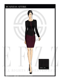 女時(shí)尚OL職業(yè)裝設(shè)計(jì)圖1178