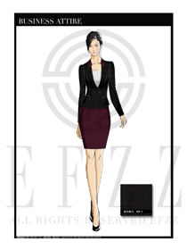 女時(shí)尚OL職業(yè)裝設(shè)計(jì)圖1180