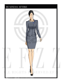 女時(shí)尚OL職業(yè)裝設(shè)計(jì)圖1181