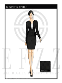 女時尚OL職業(yè)裝設(shè)計圖1191