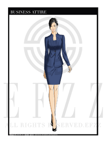 女時尚OL職業(yè)裝設計圖1193