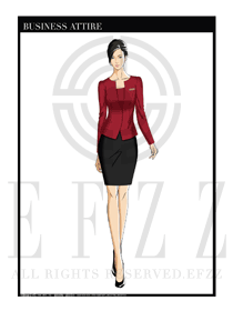 女時(shí)尚OL職業(yè)裝設(shè)計(jì)圖1195