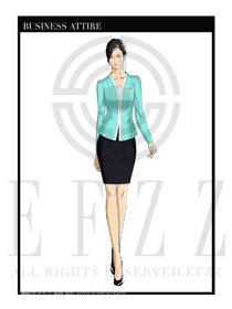 女時(shí)尚OL職業(yè)裝設(shè)計(jì)圖1196