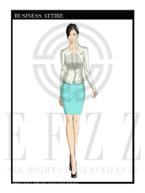女時尚OL職業(yè)裝設計圖1197