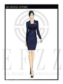 女時(shí)尚OL職業(yè)裝設(shè)計(jì)圖1199