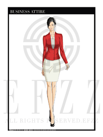 女時尚OL職業(yè)裝設(shè)計圖1201